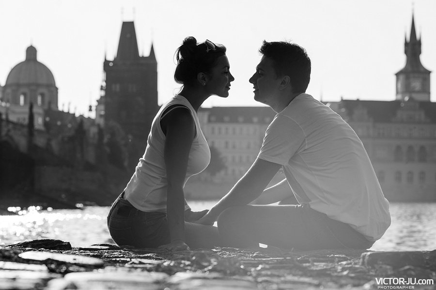Романтическая летняя фотосессия в Праге