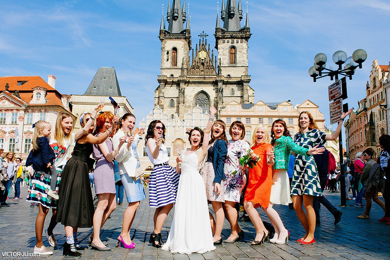 Свадьба в Праге Старомеская площадь