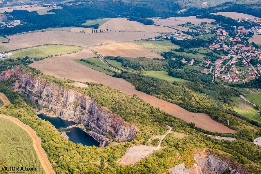 Фото кусочка Чехии с высоты птичьего полета
