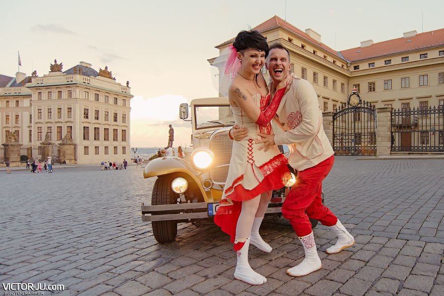 Яркая свадьба в сентябре в Праге