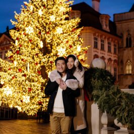 Christmas photo shoot in Prague
