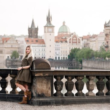 Индивидуальная фотосессия в Праге с невероятной Юлией — В объятиях весны